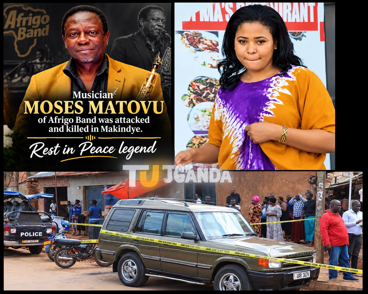 Love  triangle turns deadly: Afrigo Band musician Matovu Moses killed, girlfriend in custody