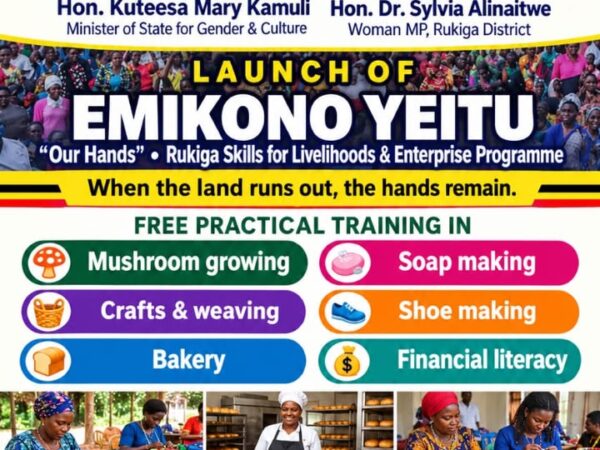 Hon. Dr. Sylvia Alinaitwe Moves to Fight Joblessness in Rukiga Through “Emikono Yeitu”