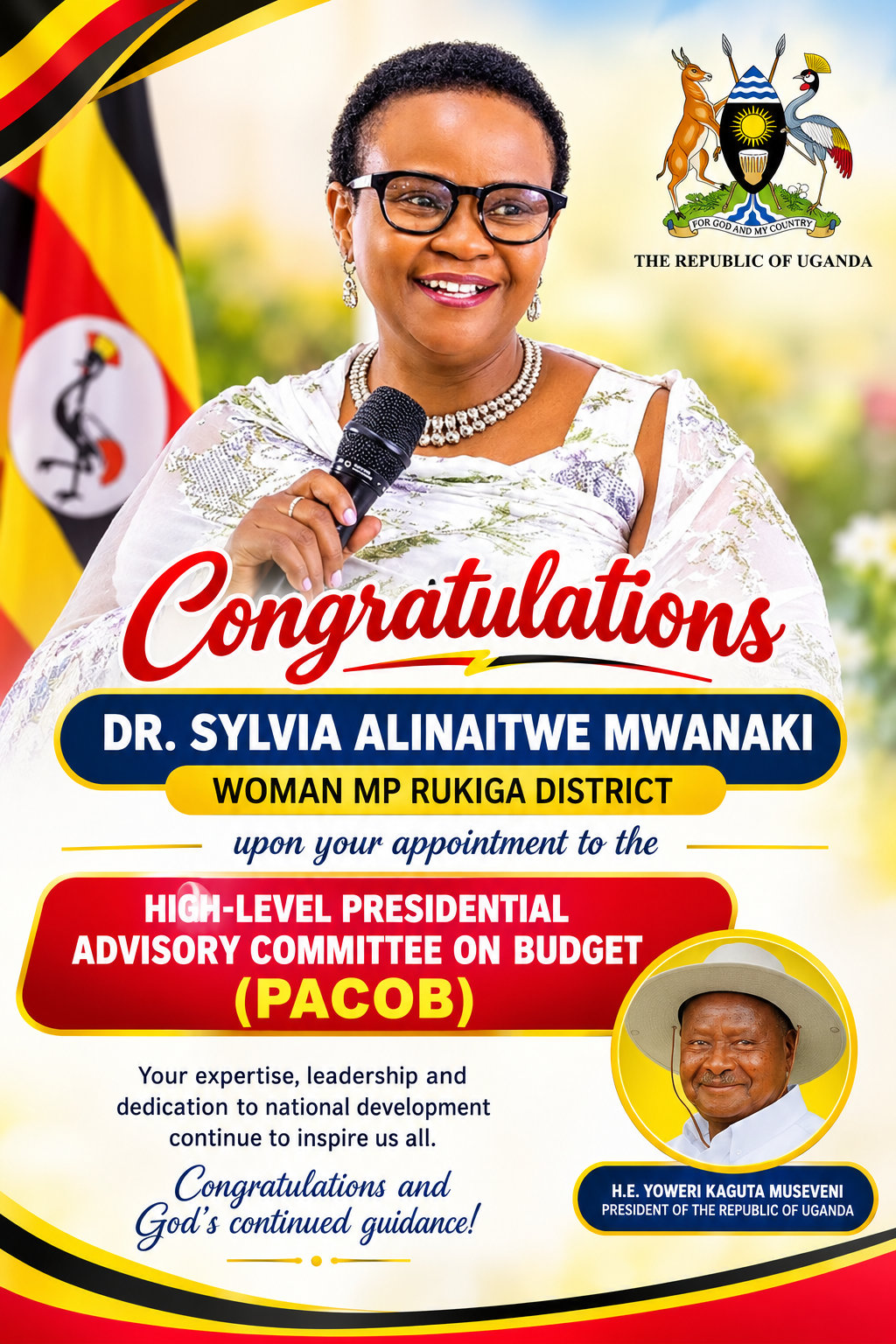 Dr. Sylvia Alinaitwe Takes on New National Role as PACOB Vice Chairperson