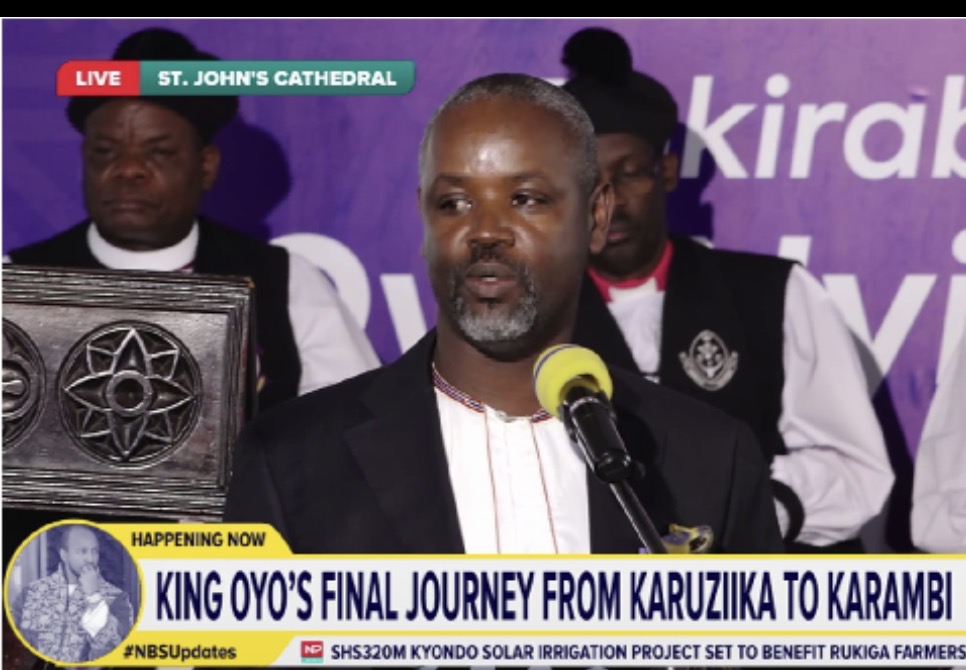 Deputy Speaker of Parliament Thomas Tayebwa Delivers Museveni’s Tribute as Tooro Bids Farewell to Omukama Oyo
