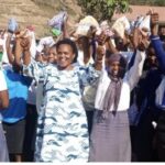Enid Origumisiriza supports girl-child education with reusable sanitary towels in Kabale