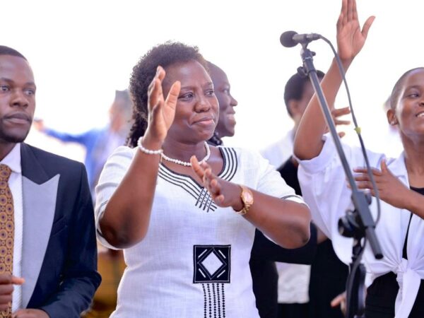 Adrine Katusiime Performs with Parliament Choir at Ongoing Thanksgiving Service