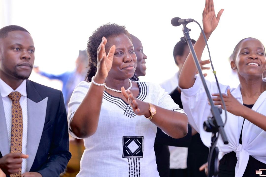 Adrine Katusiime Performs with Parliament Choir at Ongoing Thanksgiving Service