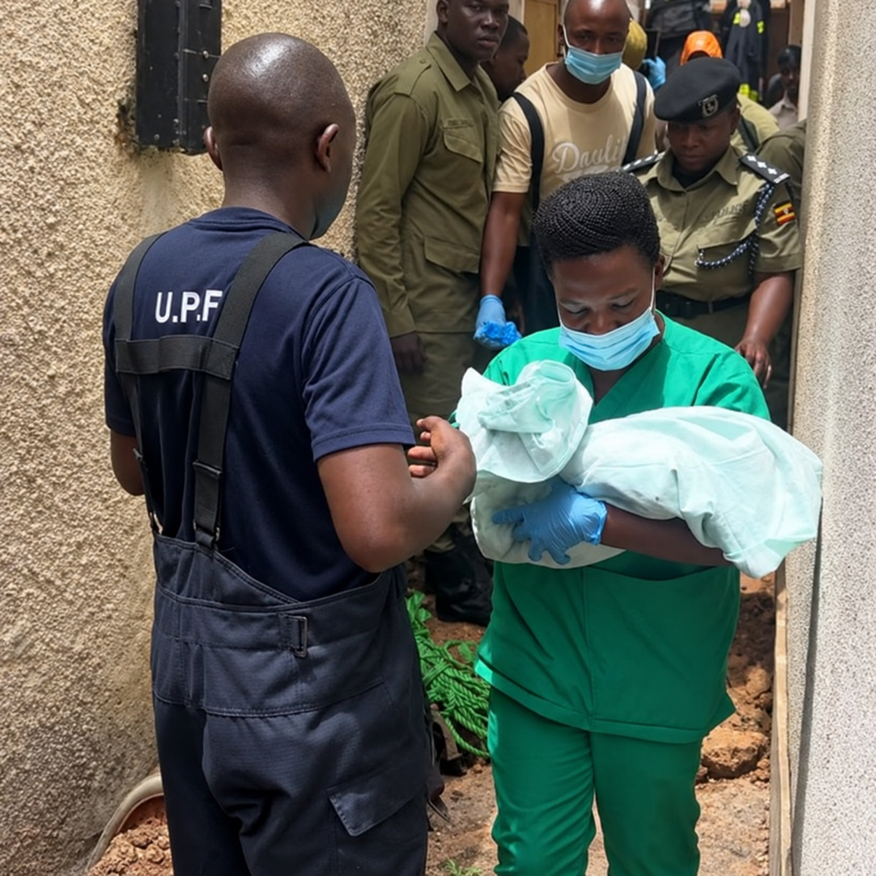 Police Rescue Newborn Baby Girl from Pit Latrine in Entebbe