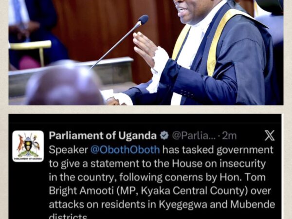 Speaker Oboth Tasks Government to Explain Rising Insecurity in Kyegegwa, Mubende