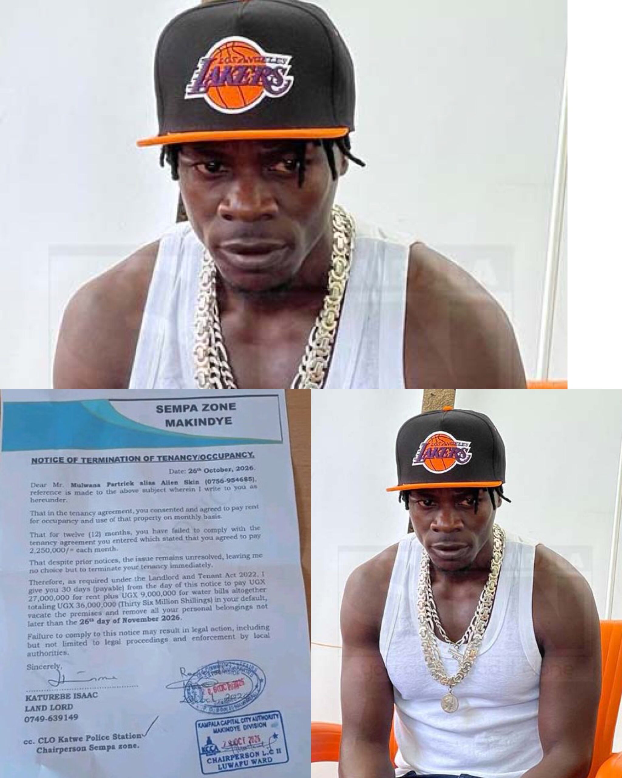 Alien Skin Faces UGX 36 Million Rent and Water Bill Arrears